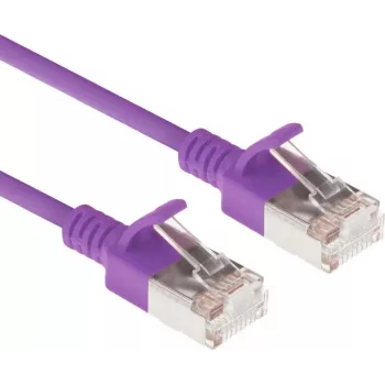 ACT Lilla 0,25m LSZH U/FTP CAT6A Datacenter Slimline Patch Kaabel Snagless RJ45 Pistikutega (DC7352)