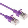 ACT Lilla 0,25m LSZH U/FTP CAT6A Datacenter Slimline Patch Kaabel Snagless RJ45 Pistikutega (DC7352)