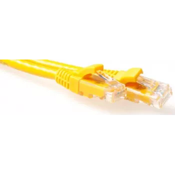 ACT Kollane 1,5m LSZH U/UTP CAT6A paigalduskaabel RJ45 pistikutega IB1951