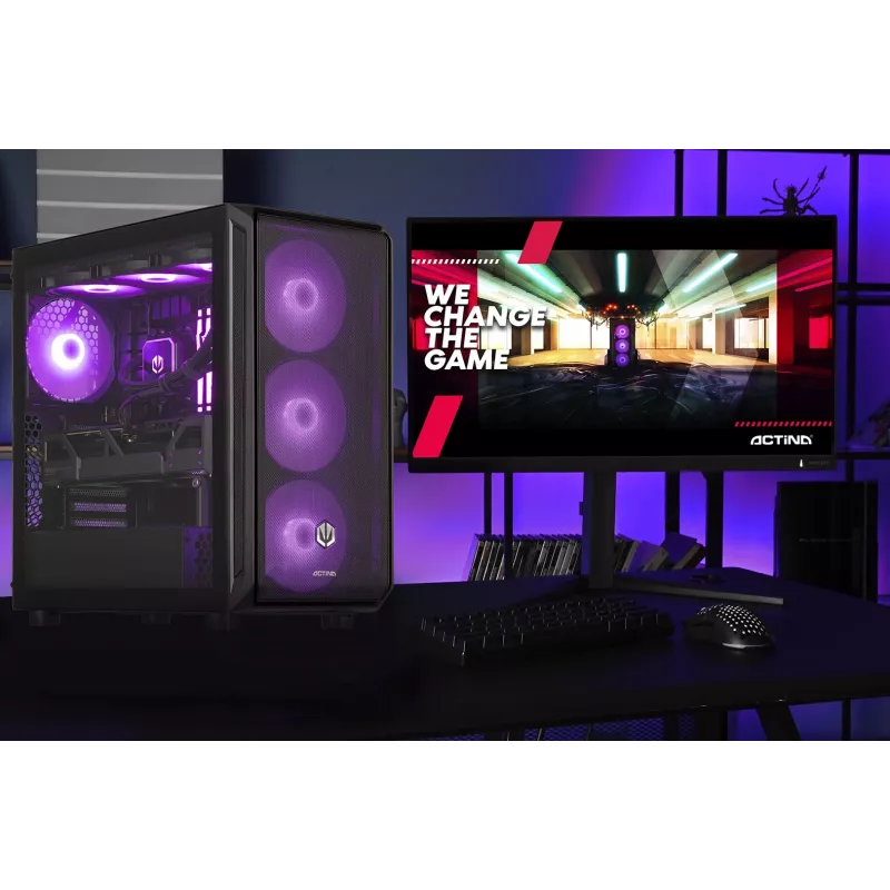Actina PC AMD Ryzen 7 9800X3D 32 GB DDR5-SDRAM 2 TB SSD AMD Radeon RX 9070 XT Midi Tower Must