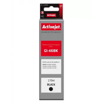 Activejet AC-G46BK ühilduv must tindikassett Canon PIXMA G-seeria jaoks, 170 ml, Supreme Line