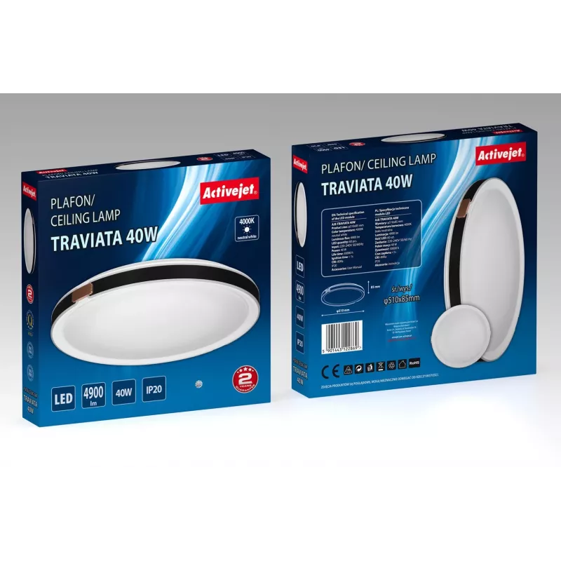 Activejet AJE-TRAVIATA LED laevalgusti, 40W