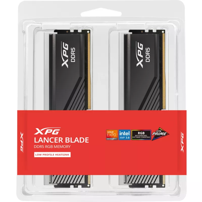 ADATA XPG Lancer Blade RGB 64 GB (2x 32 GB) DDR5-6000 CL28 Dual-Channel Memory Kit - Must