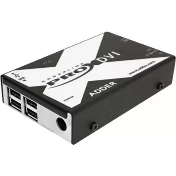 Adder AdderLink X-seeria X-DVI PRO KVM-pikendaja - DVI-D, USB 2.0, audio, kuni 50 m Cat5e/6/7 kaabli kaudu (X-DVIPRO-IEC)