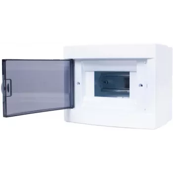 ADELID RM-NT-06T Pindpaigaldatav jaotuskilp, 6 moodulit, 1 rida, IP40, valge/hall