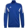 adidas Condivo 22 meeste spordijakk, meeskonna mereväesinine, AEROREADY, täispikk tõmblukk, liibuv lõige