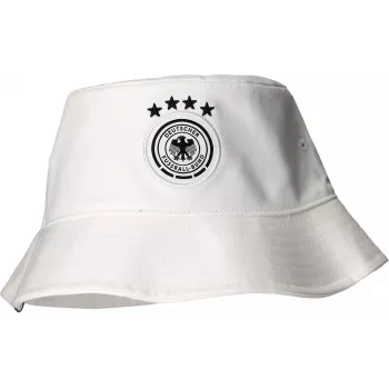 adidas DFB ämbritopiga müts valge Saksamaa jalgpallikoondis puuvill tikitud embleem KV5940