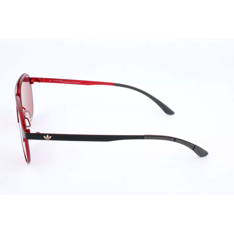 Adidas Meeste AOM005-009053 Sport Ristkülikukujulised Päikeseprillid - Must Raam, Hallid Läätsed 54mm