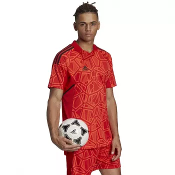 ADIDAS Meeste Condivo 22 Väravavahi särk lühikeste varrukatega punane