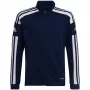 adidas Squadra 21 treeningpluus täispikaga lukuga tumesinine juunior 116