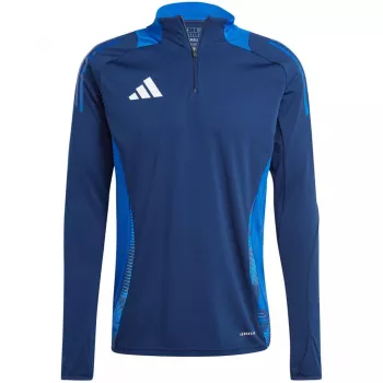 adidas Tiro 24 Competition treeningpluus Team Navy Blue 2 / valge meeste liibuv pikk varrukas AEROREADY taaskasutatud polüester jalgpallisärk S