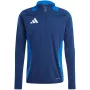 adidas Tiro 24 Competition treeningpluus Team Navy Blue 2 / valge meeste liibuv pikk varrukas AEROREADY taaskasutatud polüester jalgpallisärk S