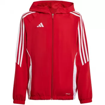 adidas Tiro 24 laste treeningjakk punane/valge 164cm