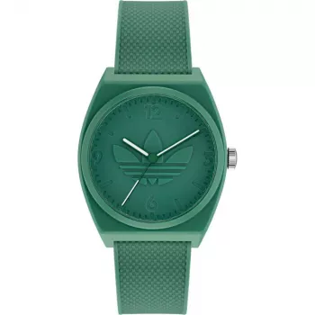 Adidas Unisex AOST22032 38mm Analoog Kvartskell - Must Silikoonrihm