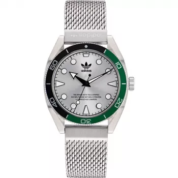 Adidas Unisex Watch AOFH22503 42mm Stainless Steel Black Silicone