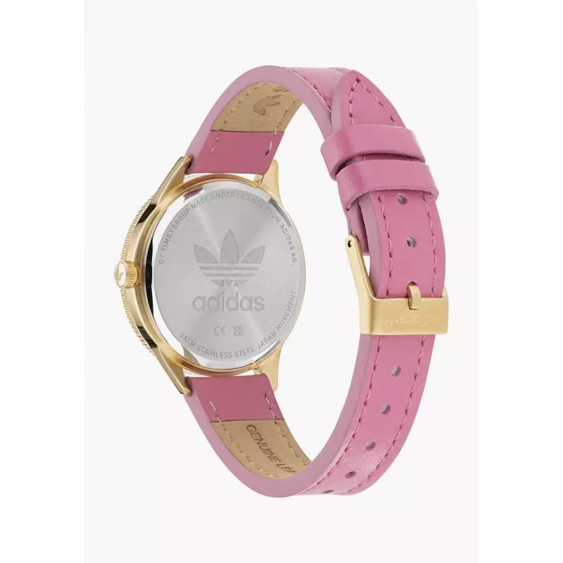 Adidas naiste käekell AOFH22509 36mm roosakuldne valge silikoon