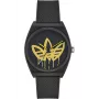 Adidas naiste käekell AOST22038 38mm roostevabast terasest korpusega musta silikoonrihmaga analoogkvartskell