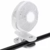 Adler AD 7335 laetav klambriga lauaventilaator, 6W, 12,7 cm, 3 kiirust, pöörlemine, valge