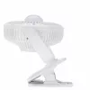 Adler AD 7335 laetav klambriga lauaventilaator, 6W, 12,7 cm, 3 kiirust, pöörlemine, valge