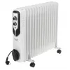 Adler AD 7819 Õlikütteradiaator, 2000W, 9 sektsiooni, 3 kütteastet, reguleeritav termostaat, ülekuumenemiskaitse, sisseehitatud rattad, valge/hall