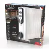 Adler AD 7819 Õlikütteradiaator, 2000W, 9 sektsiooni, 3 kütteastet, reguleeritav termostaat, ülekuumenemiskaitse, sisseehitatud rattad, valge/hall