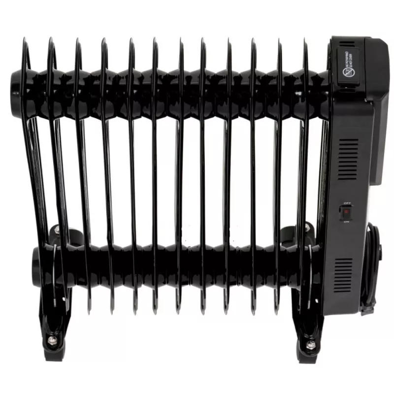 Adler Camry CR 7814 Õliga täidetud radiaator kaugjuhtimispuldiga, 2500 W, 3 kütteastet, 11 ribi, digitaalne termostaat, 24-tunnine taimer, LED-ekraan, ülekuumenemis- ja ümberkukkumiskaitse, must