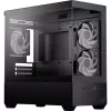 AEROCOOL P300D G-BK-v1 Mini Tower ATX korpus, must, karastatud klaas