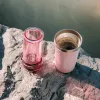 AeroPress Go Plus kohvimasin roosa termokruusiga 475 ml