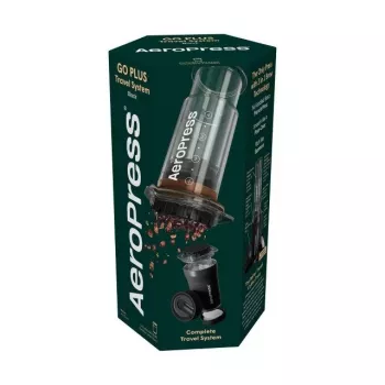 AeroPress Go Plus Travel Kohvipress Termostassiga - Black