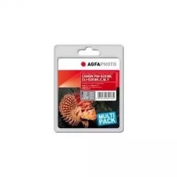 AgfaPhoto APCCLI526SETD 5-osaline ühilduv tindikassettide komplekt Canon PIXMA iP4950, iX6550, MG5350, MG6150, MG6250, MG8150, MG8250, MX715, MX885, MX895 jaoks (must, fotomust, tsüaan, magenta, kollane)