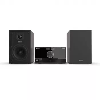 Aiwa MSBTU-600 50W Bluetooth CD mikro Hi-Fi süsteem FM-raadioga, USB, Aux-sisend, LED-ekraan, kaugjuhtimispult, must