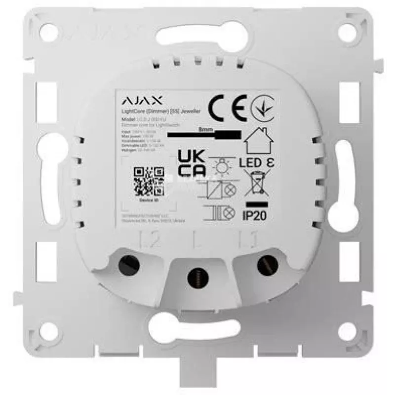 AJAX LightCore Dimmer vertikaalne (valge)