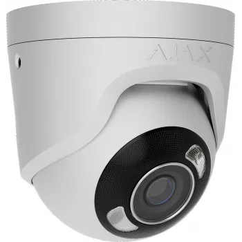 Ajax TurretCam (5 Mp/4 mm) metallist kuplikaamera, valge