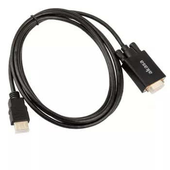 Akasa AK-CBHD26-20BK HDMI to VGA adapterkaabel 2m must