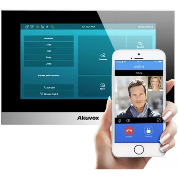 AKUVOX C313W-2 Video Uksekõne Monitor 7-tolline Puuteekraan Android 6.0 PoE