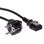 Akyga AK-PC-06A toitekaabel 3m CEE 7/7 – IEC C13 must
