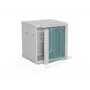 ALANTEC 19 inch seinakapp 12U 600x600mm, kahesektsiooniline, ühe klaasuksega, täielikult eemaldatavad külgpaneelid lukuga, 4 kinnitusrööbast, hall, ise kokkupandav