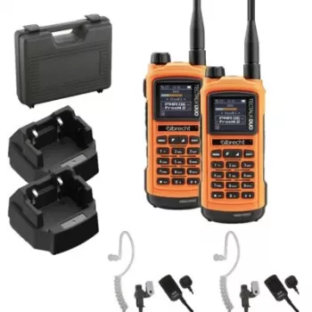 Albrecht Tectalk Duo PMR446 & Freenet kahepoolne raadio topeltpakend kõvakohvriga (29149.S1)
