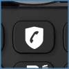 Alcatel 8517110010 DECT juhtmeta telefonitoru 1,5-tollise merevaigukollase taustvalgustusega ekraaniga