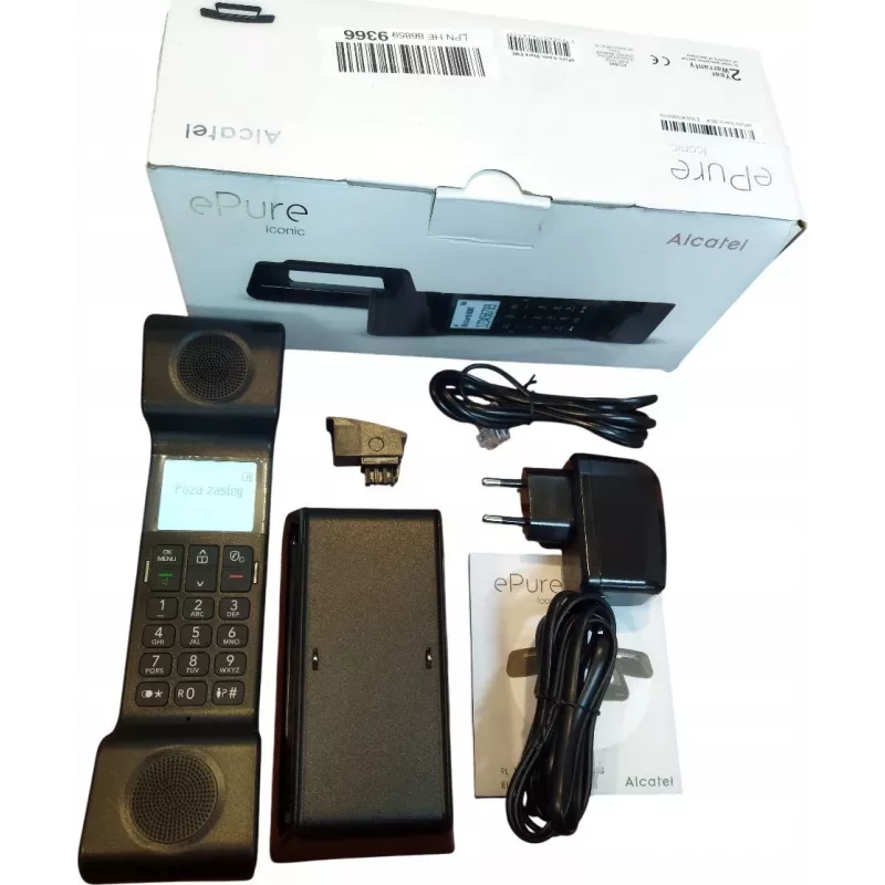 Alcatel ePure Iconic DECT juhtmeta telefon (must)
