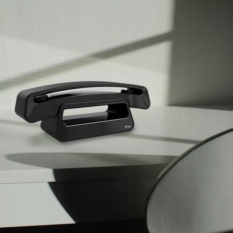 Alcatel ePure Iconic DECT juhtmeta telefon (must)
