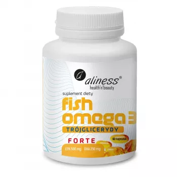 Aliness Fish Omega 3 FORTE Triglütseriidid 500/250mg 60 kapslit