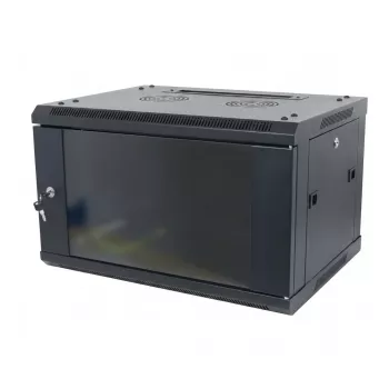 ALLNET 19 inch seinakapp 15U üheosaline 600mm sügavus must lamepakend SMA seeria