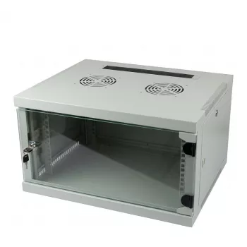 ALLNET 19 inch seinakapp võrguseadmetele 4U 1-osaline 594x541mm helehall SMQ seeria
