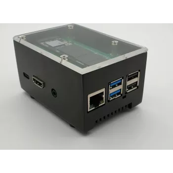 ALLNET Rock Pi alumiiniumkarp ecoPI Starter must (RockPi_GH_ecoPI_SW)