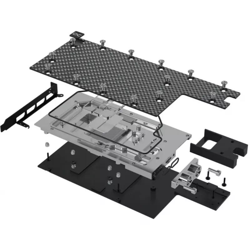 Alphacool 13725 CPU vesijahutusplokk koos tagumise plaadiga - nikeldatud vask, akrüülülaosa, G1/4 inch, Intel LGA 115x/1200/1700/2011/2066, AMD AM4