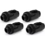 Alphacool Apex Grip 90° pöörlev adapter G1/4 isane emasele, must, 4-pakk 14932