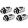 Alphacool Apex Grip 90° pöörlev adapter G1/4 isane emasele, kroom, 4-pakk (14933)