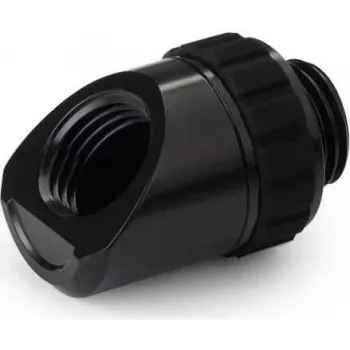 Alphacool Apex Grip Adapter 45° AG/IG G1/4 pööratav must (14808)