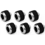 Alphacool Apex Grip HardTube kompressioonliitmik 13mm G1/4 kroom - 6 pakk 14927